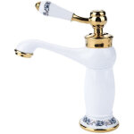 Robinet de lavabo r�tro mitigeur monocommande lavabo d�coration en c�ramique robinet salle bain eau froide ...