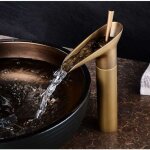Csparkv - robinet de lavabo, robinetterie mitigeur cascade pour salle de bains, chaude et froide rglable ...
