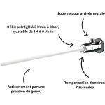 Robinet de lavabo temporis� tempogenou delabie mod�le �querre, pour arriv�e murale