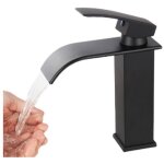Robinet pour lavabo et vasque, noir lavabo mono - trou robinetterie lave - mains avec levier unique en ...
