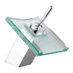 Robinet de lavabo en verre modle orqudea