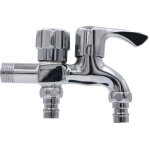 Robinet machine � laver, robinet double sorties, robinet jardin � double sortie, robinet d'�coulement ...