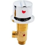 Robinet m�langeur de bain - eau chaude froide, laiton massif, trou feuille poign�e