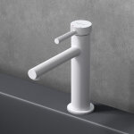 Sogood - robinet mitigeur blanc mat pour lavabo ou vasque design 18, 1cm - blanc