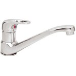 Pro et discount - robinet mitigeur d'évier design de cuisine bas à bec rotatif anticalcaire chromé Pro et discount - robinet mitigeur d'évier design de cuisine bas à bec rotatif anticalcaire chromé