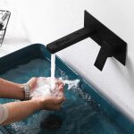 Robinet mitigeur murale lavabo mélangeur salle de bain avec cascade bec extra - large robinet encastré ... Robinet mitigeur murale lavabo mélangeur salle de bain avec cascade bec extra - large robinet encastré ...