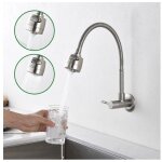 Robinet mural pour eau froide  ressort mitigeur de cuisine mmoire de forme mitigeur d'evier simple ...