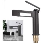 Shunli - robinet noir - mitigeur lavabo haut mono - trou - robinetterie lave - mains avec levier unique ...