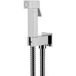 Sapho - robinets non mlangeur - robinet mural avec douchette  main pour bidet, carr, chrome db108