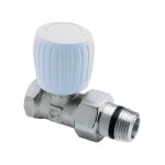 Robinet de radiateur droit 3 / 4'' nickel� - orkli - 1136