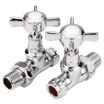 Robinets de radiateur droits r�tro
