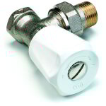 Robinet de radiateur querre  visser - f 3 / 8' - simple rglage comap