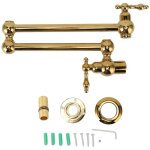 Ej. life - robinet de remplissage de marmite, robinet de cuisine mural en cuivre pliant extensible simple ...