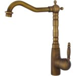 Robinet r�tro pour �vier de cuisine - robinet de salle de bain - m�langer l'eau chaude et froide - laiton ...