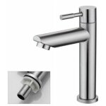 Robinet salle bain eau froide uniquement robinet lavabo surface chrom� en cuivre durable robinetterie ...