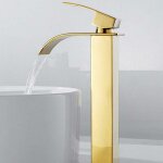Ulisem - robinet salle de bain lavabo haut cascade bec pour vasque, mitigeur eau froide et chau moderne ... Ulisem - robinet salle de bain lavabo haut cascade bec pour vasque, mitigeur eau froide et chau moderne ...