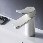 Am. pm - mitiguer lavabo robinet salle bain blanc robinet de lavabo pour salle de bain mlangeur lavabo ...