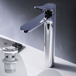 Am. pm - haut mitiguer lavabo avec bonde clic clac pour lavabo robinet salle bain chrome robinet de lavabo ...