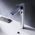 Am. pm - haut mitigeur vasque � poser mitiguer chrome haut lavabo robinet salle bain robinet de lavabo ...