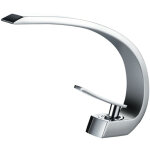 Robinet de salle de bain mitigeur lavabo salle bain design moderne laiton ceramique chrome idk6101 - ...
