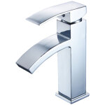 Ideko - robinet de salle de bains mitigeur lavabo robinet d'evier cascade chrome contemporain monocommande ...