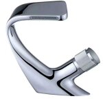 Ideko - robinet de salle de bain mono cascade lavabo mitigeur nouveau collection en laiton chrom cartouche ...