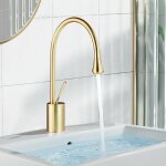 Suguword - robinet salle de bain robinetterie bec pivotant, mitigeur robinet en laiton lavabo salle de ... Suguword - robinet salle de bain robinetterie bec pivotant, mitigeur robinet en laiton lavabo salle de ...