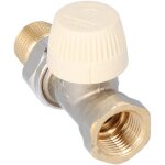 Robinet thermostatique, droit, insert sx, avec prrglage, 1 / 2 pouce, filetage intrieur, avec raccord ...