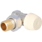 Robinet thermostatique, querre, insert sx, avec prrglage, 1 / 2 pouce, filetage intrieur, avec raccord ...