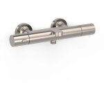 Robinet thermostatique mural pour baignoire et douchesans accessoires acier - tres 19017402ac