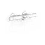 Tres - robinet thermostatique mural pour baignoire et douchesans accessoires blanc mat 19017402bm Tres - robinet thermostatique mural pour baignoire et douchesans accessoires blanc mat 19017402bm