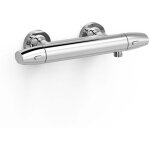 Tres - robinet thermostatique mural over - wall pour douchesans accessoires chrome 19016403