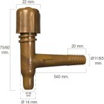 Oryx - robinet tonneau plastique 11mm