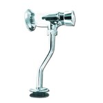 Robinet d'urinoir timon � bouton - poussoir et chasse d'eau sans tube