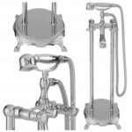 Robinetterie de baignoire autoportante retro s - 1071 chrome