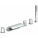 Ravak - robinetterie - mitigeur pour rebord de baignoire, installation � 5 trous, chrome x070060