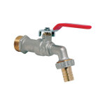 Robinetterie de puisage laiton � tournant sph�rique 1 / 4 tour m�le 1 / 2 nez 3 / 4 tuyau �15