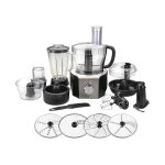 Robot multifonction avec 8 fonctions en 1, 800w 1, 5l, noir