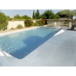 Habitat et jardin - lot de 40 margelles droites + 4 margelles angles - ivoire Habitat et jardin - lot de 40 margelles droites + 4 margelles angles - ivoire