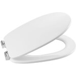 Roca - abattant et couvercle de toilette supralit avec sige rembourr carmen couleur : blanc