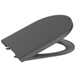 Roca - inspira abattant compact en supralit frein de chute 'silencio', double laqu�, d�clipsable, onyx ...