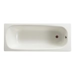 Roca - baignoire rectangulaire perc�e 2 trous avec pieds contesa 170x70 blanc