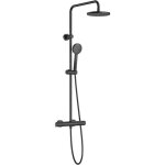 Roca - colonne de douche thermostatique noir mat basic victoria Roca - colonne de douche thermostatique noir mat basic victoria