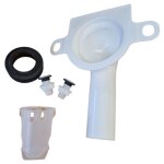 Coude pour cuvette roca avec vis et joint