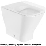 Roca - cuvette de toilette murale sans rebord avec double sortie pour toilettes