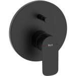 Roca - mitigeur bain / douche cala � encastrer avec inverseur, corps d'encastrement inclus, noir mat
