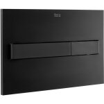 Roca - plaque d'actionnement avec double encastrement (finition mate) pl7 dual (one) couleur : noir