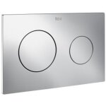 Roca - plaque d'actionnement avec double chasse d'eau pl10 dual (one) couleur : chrom