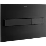 Roca - plaque d'actionnement avec double encastrement (finition mate) pl7 dual (one) couleur : noir