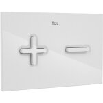 Roca - plaque d'actionnement avec double rinage pl6 dual (one) couleur : blanc cass